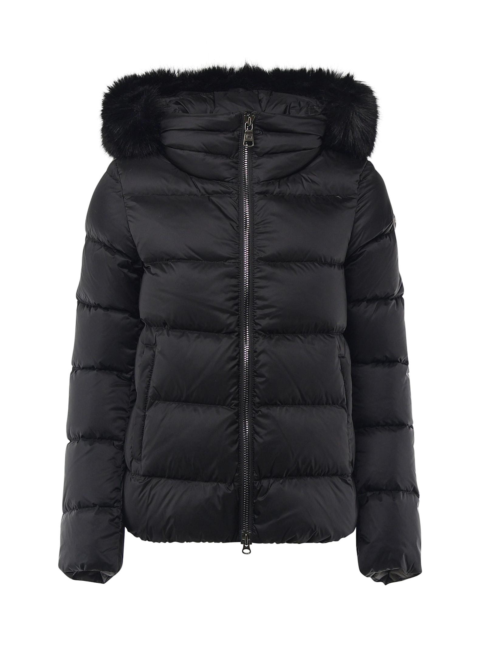colmar down jacket detachable faux fur hood