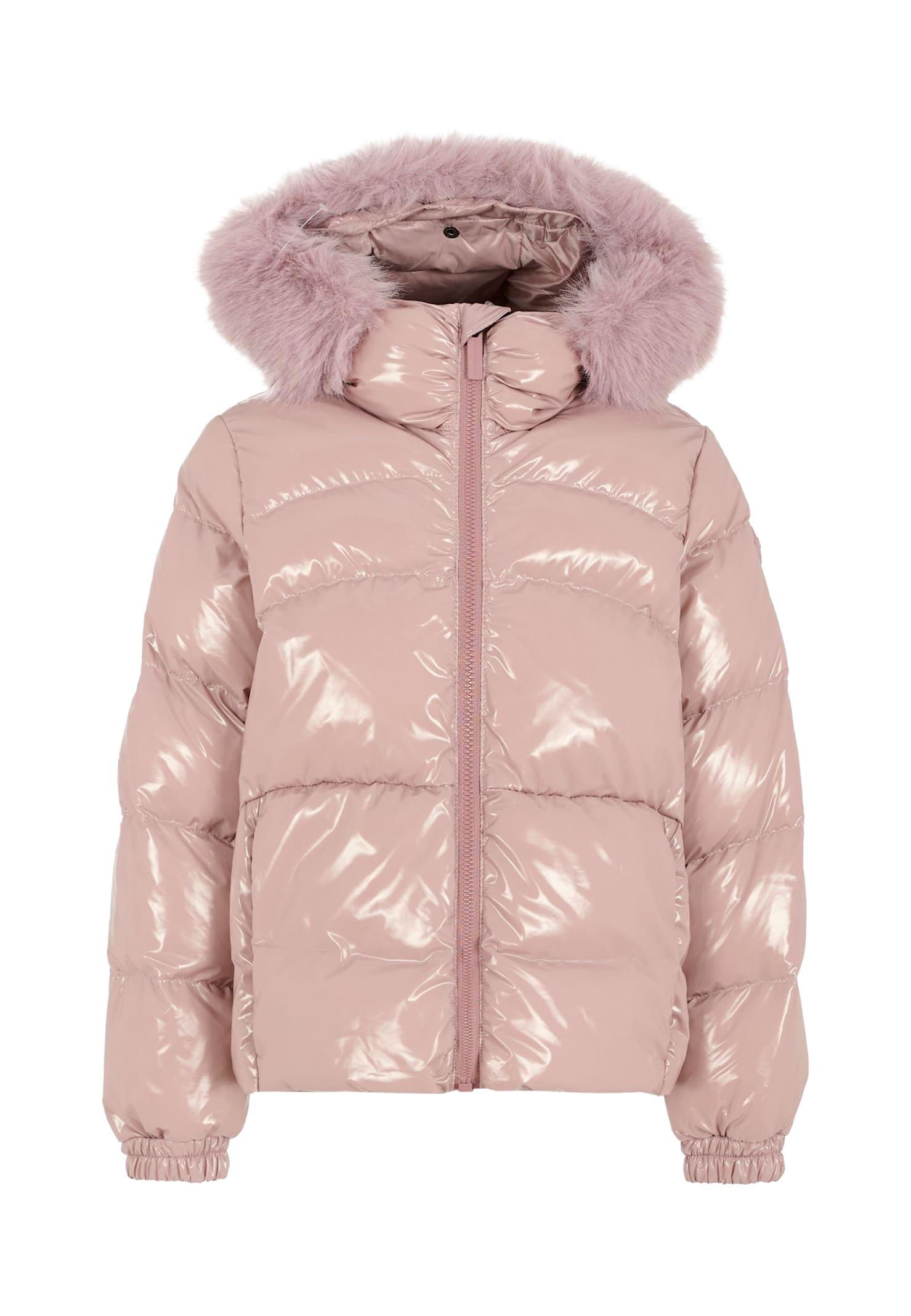 colmar lilac down jacket for girl with logo
