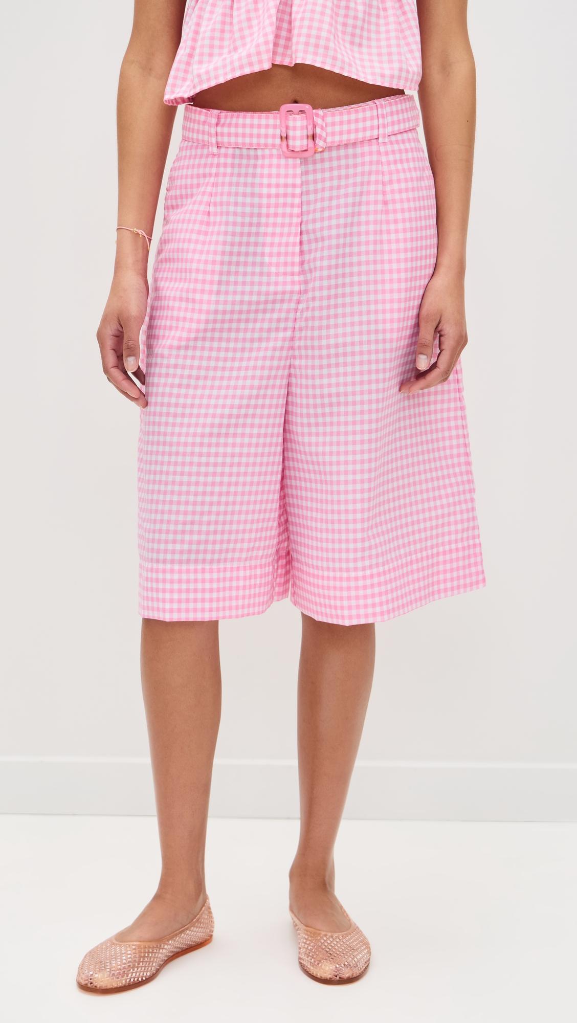 colorblock bermuda shorts
