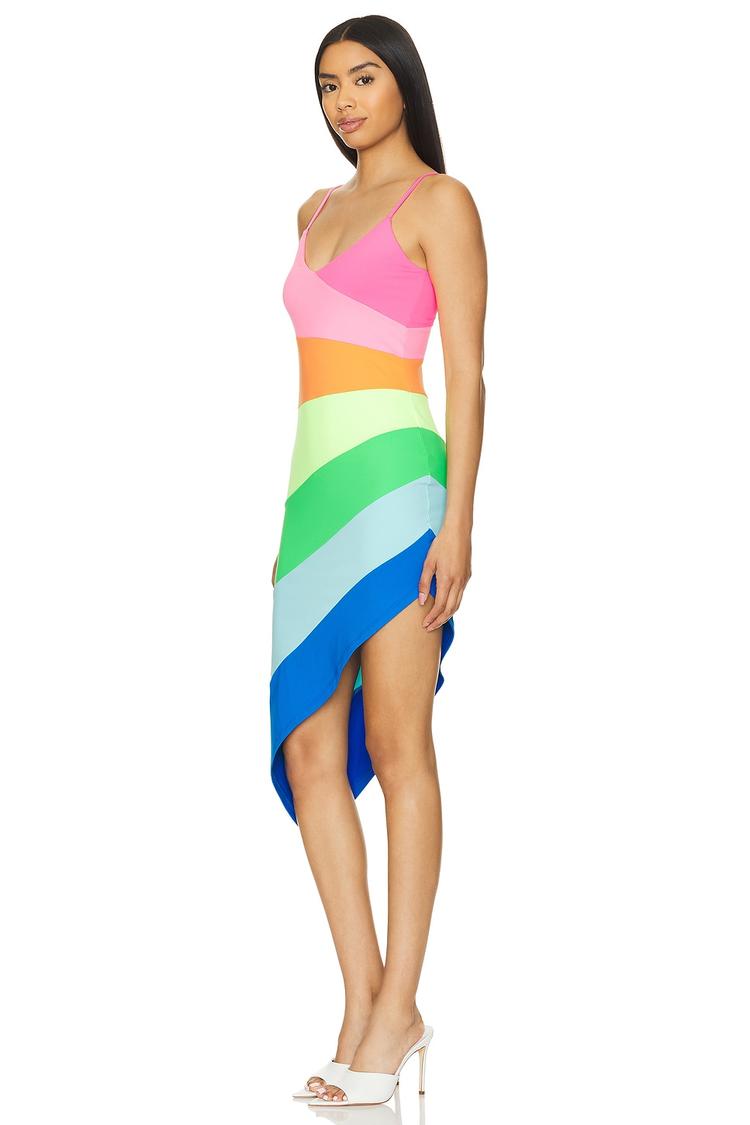 colorblock mini dress