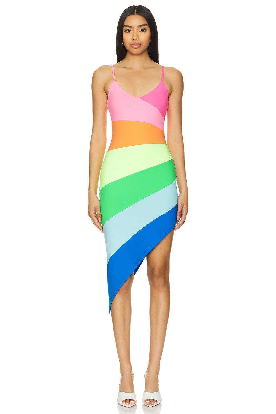 colorblock mini dress