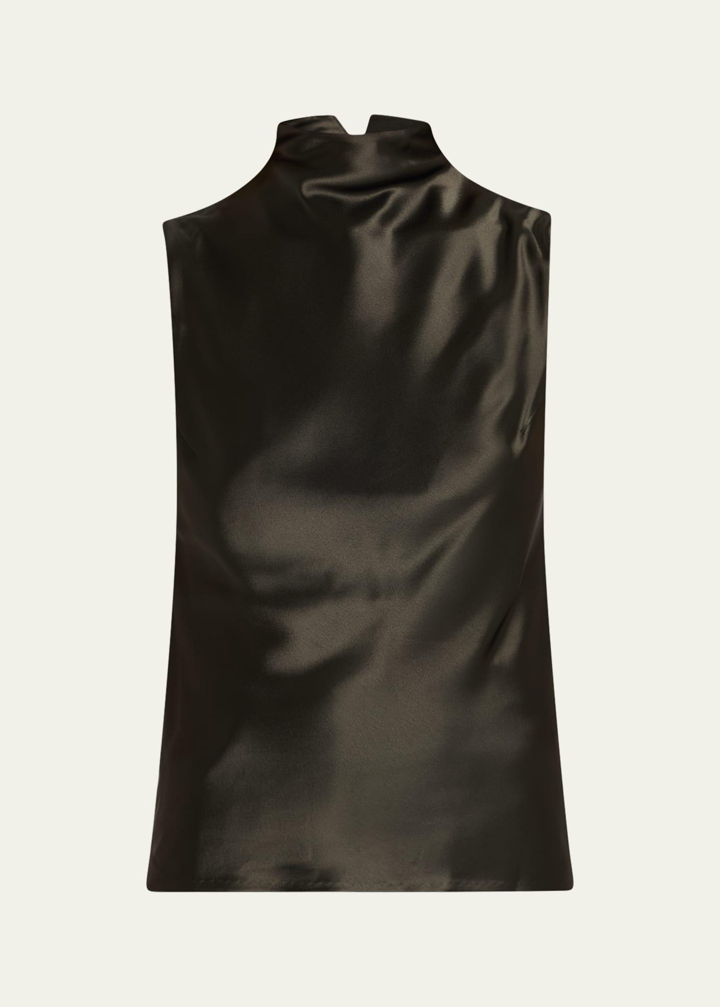colson satin cowl-neck top