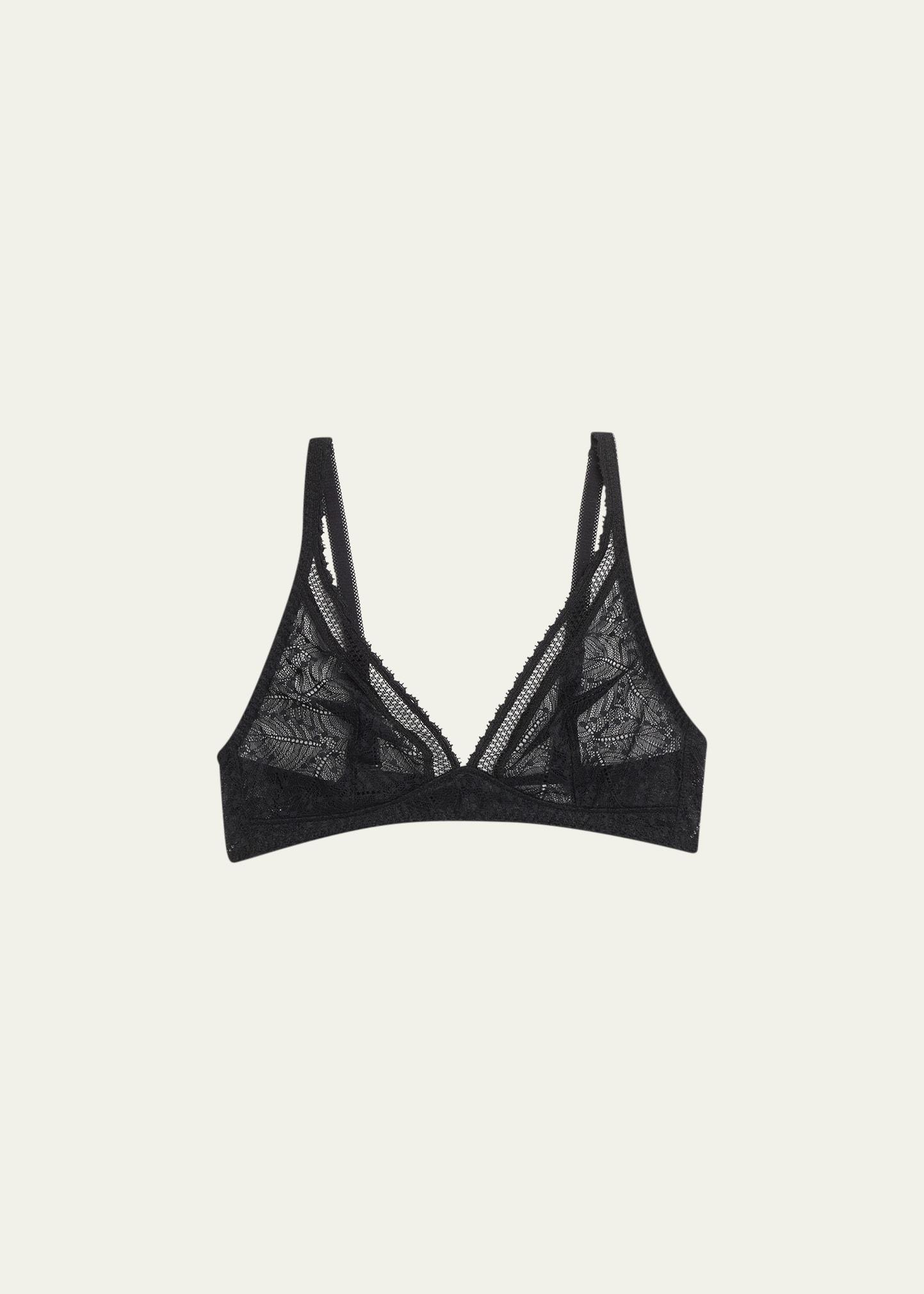 comete lace-trim tulle bralette