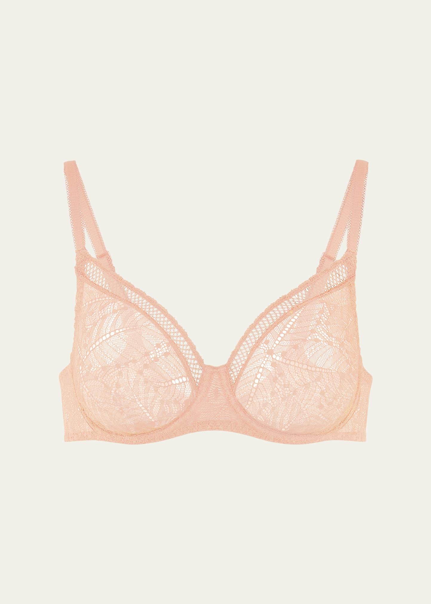 comete molded full cup convertible lace bra