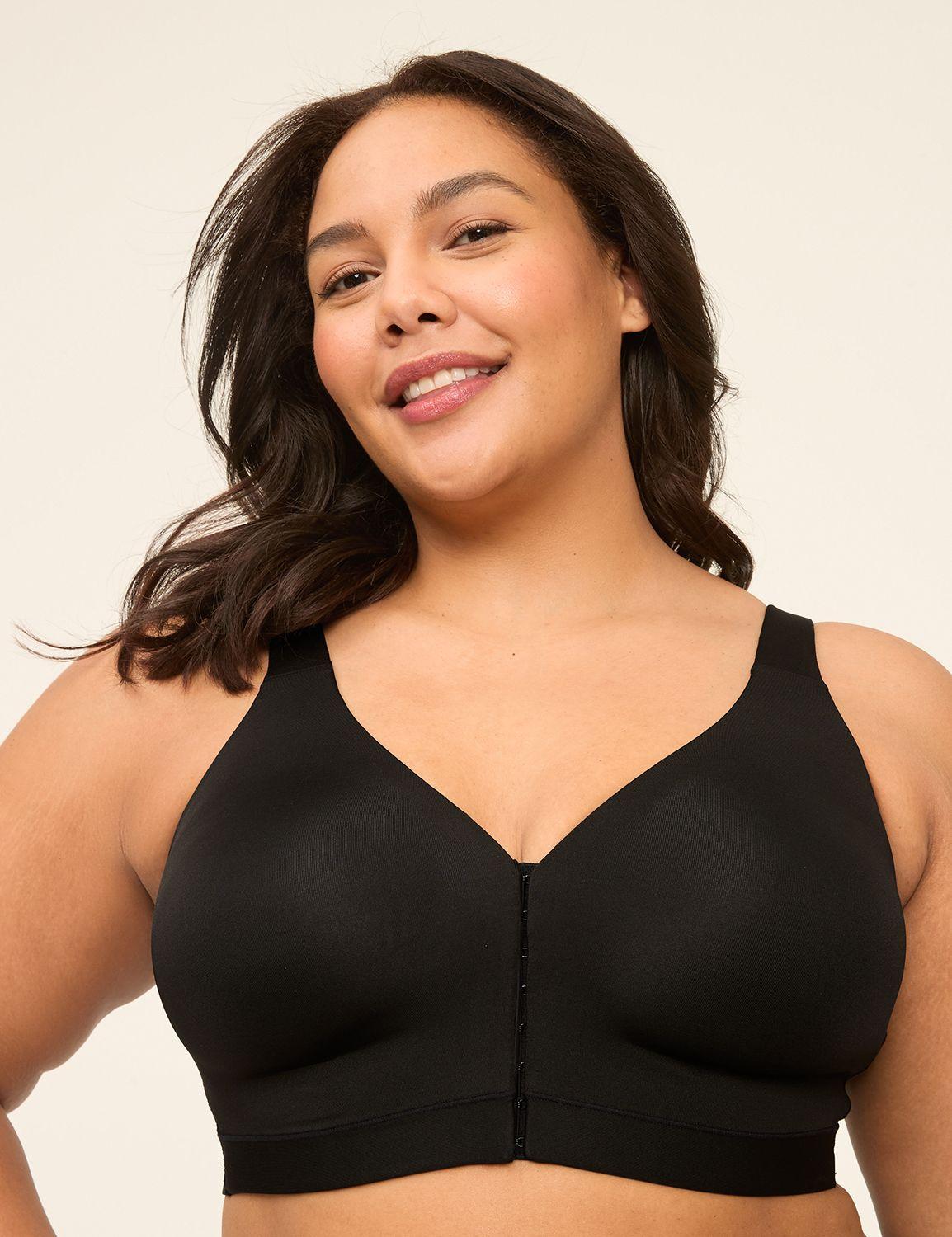 comfort bliss lightly lined front-close no-wire bra