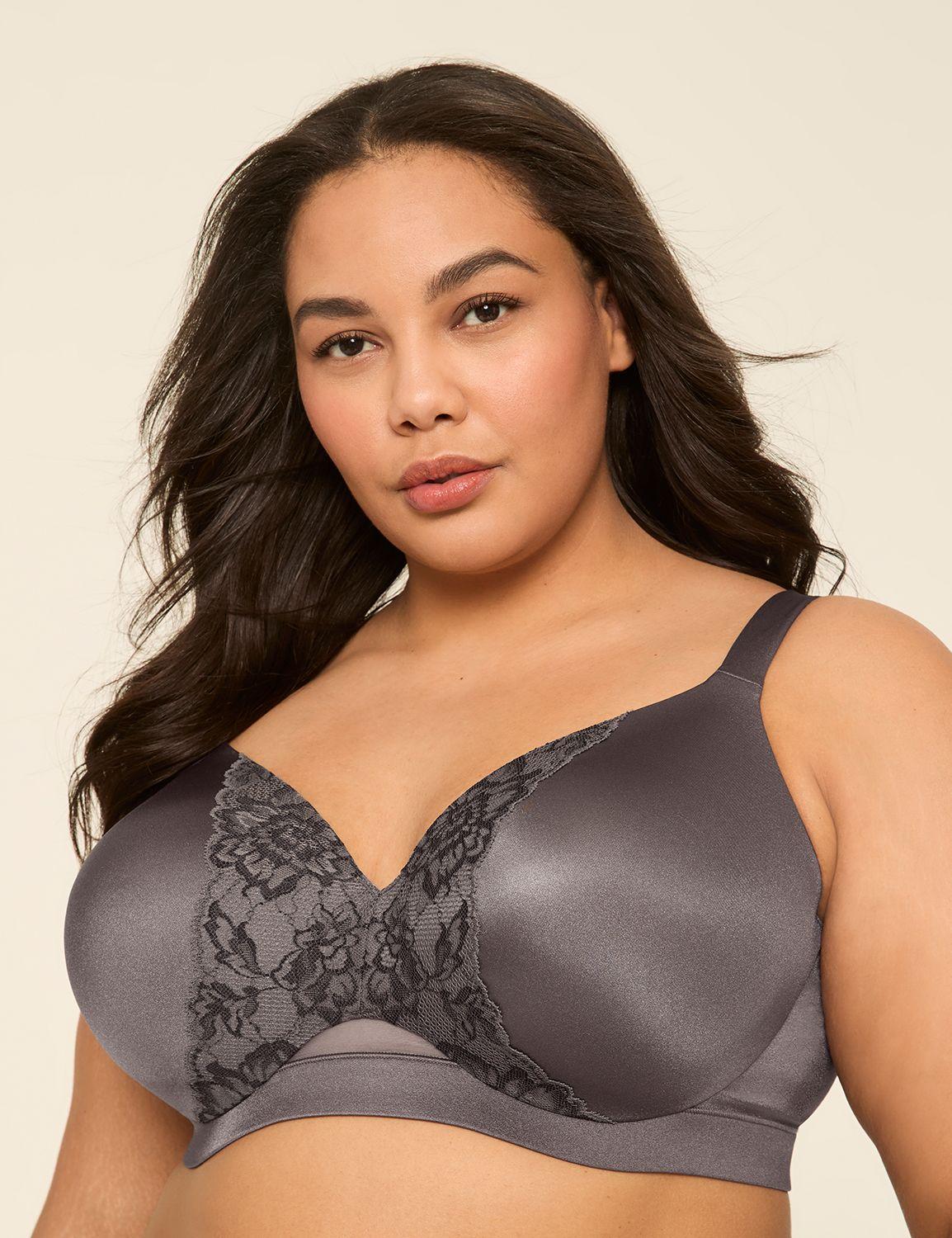 comfort bliss lightly lined full coverage bra with lace