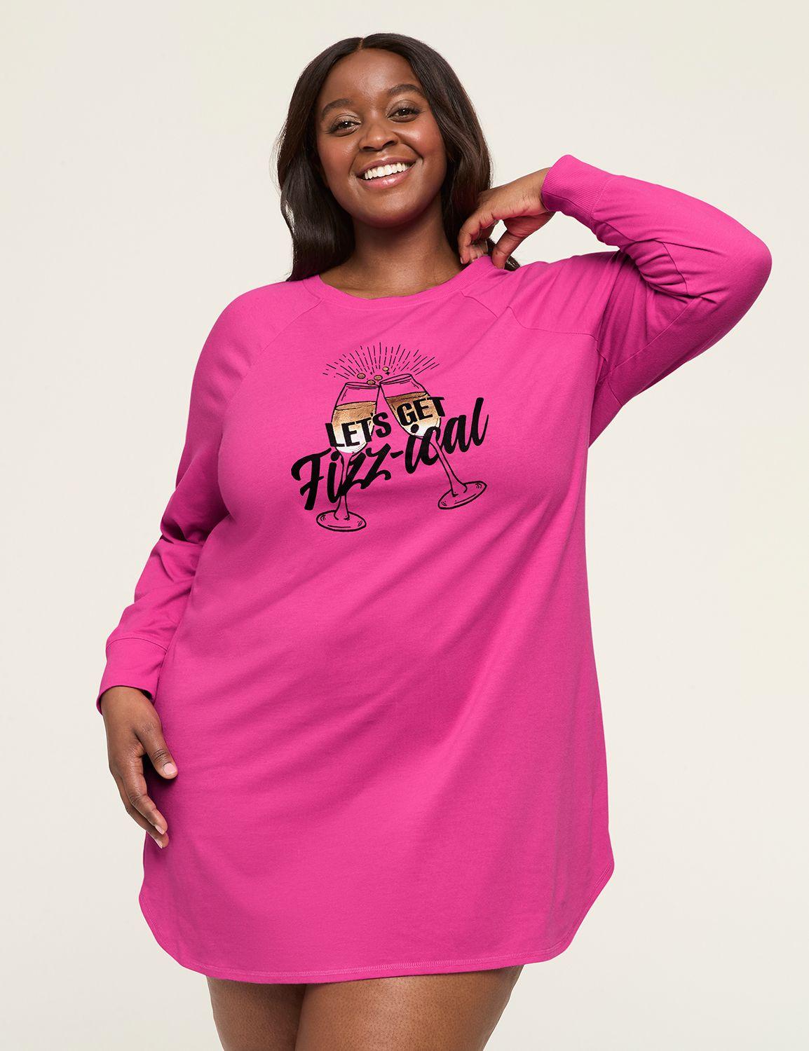comfy cotton long-sleeve sleepshirt