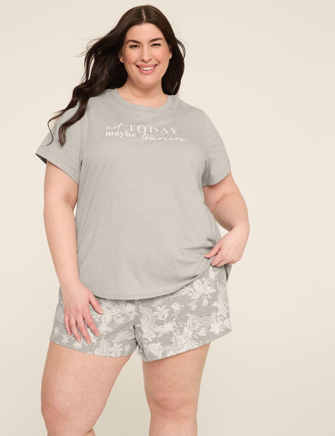 comfy cotton tee & short pj set