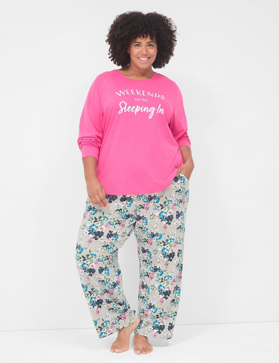 comfy cotton top & pant pj set