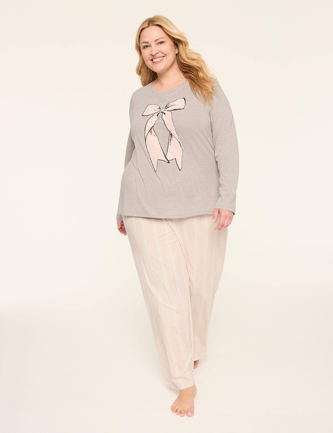 comfy cotton top & pant pj set