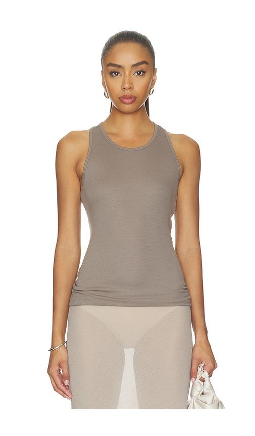 commando better than basic rib tank in taupe.