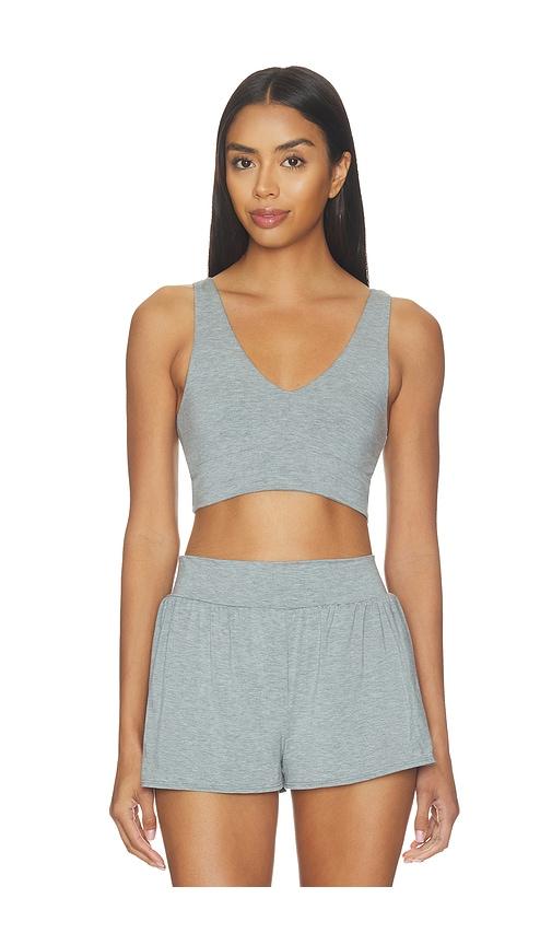 commando butter comfy bralette in grey.
