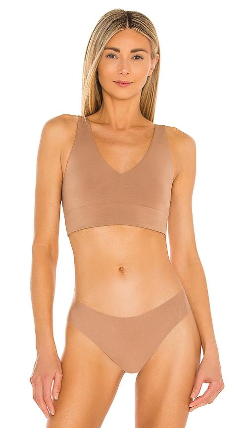 commando butter comfy bralette in nude.