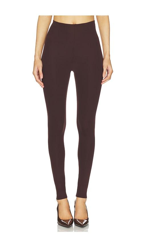 commando neoprene legging in cognac.