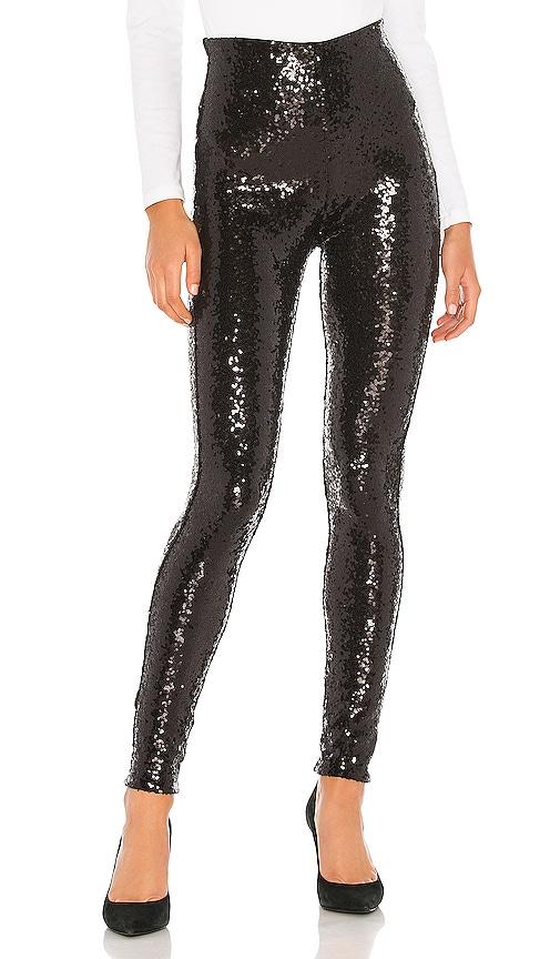 commando sequin leggings in black.