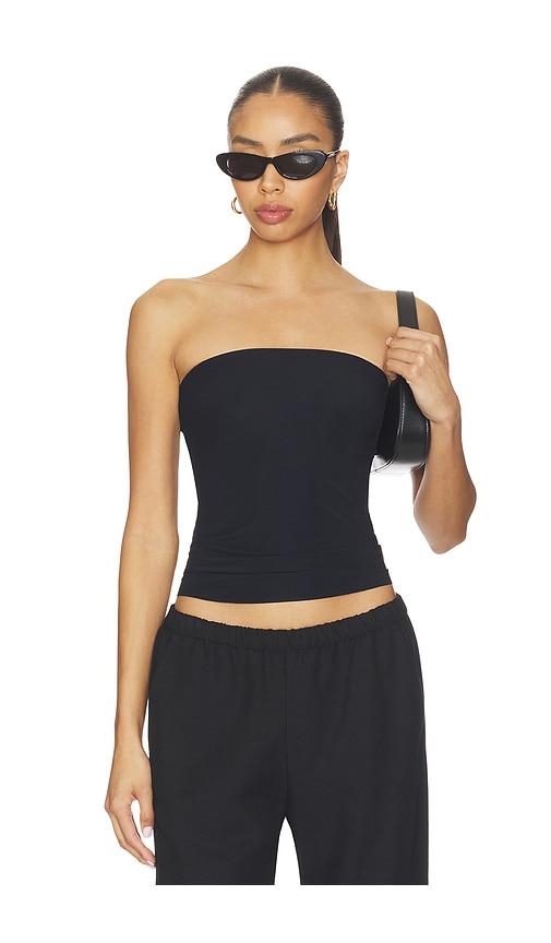 commando strapless cami in black.