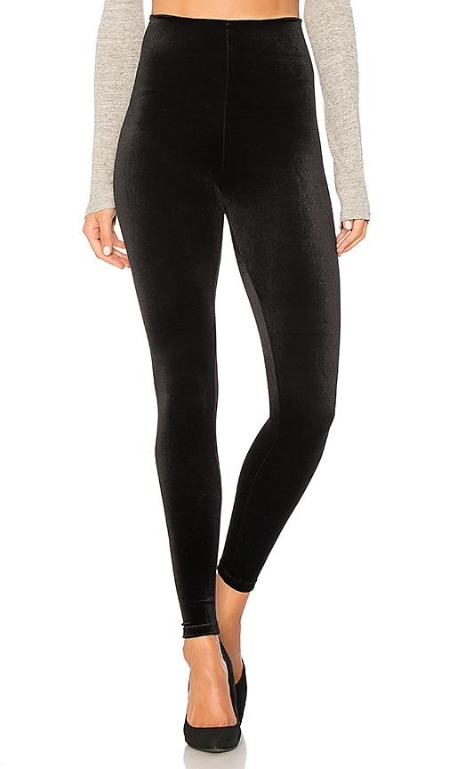 commando velvet legging in black.