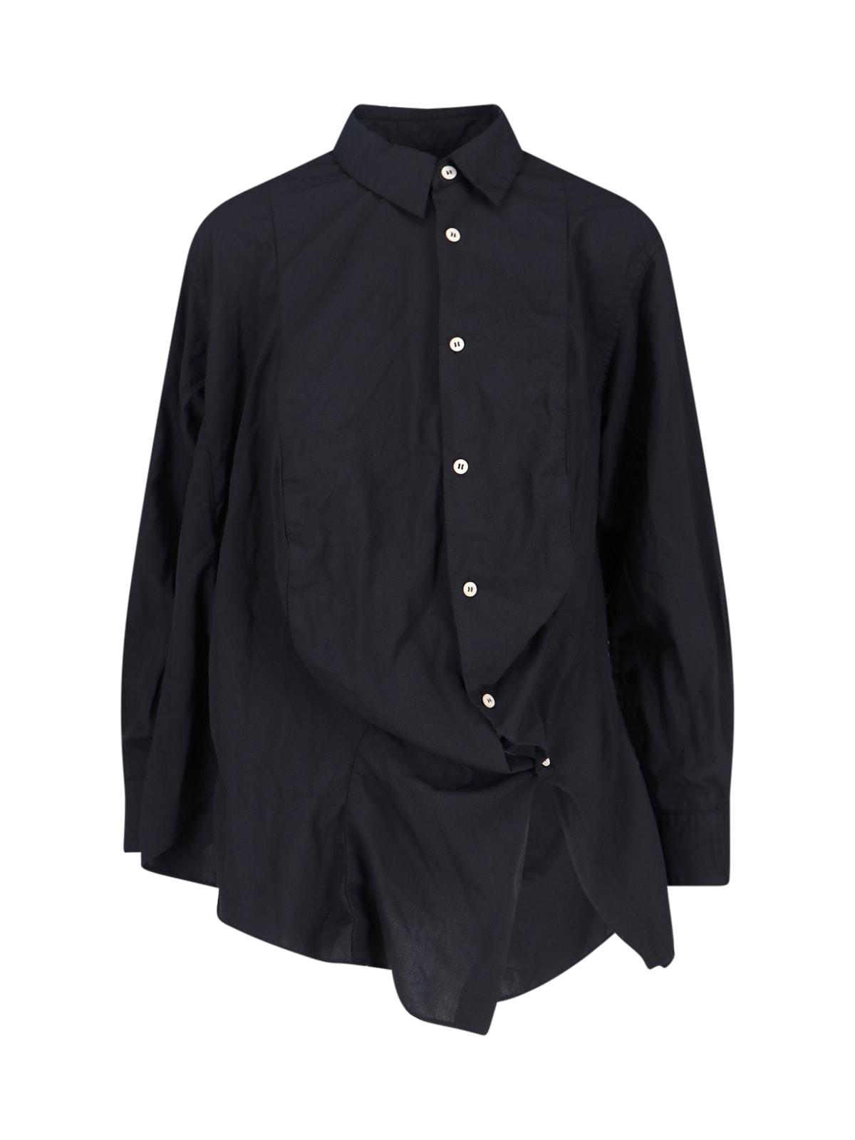 comme des garçons asymmetric shirt