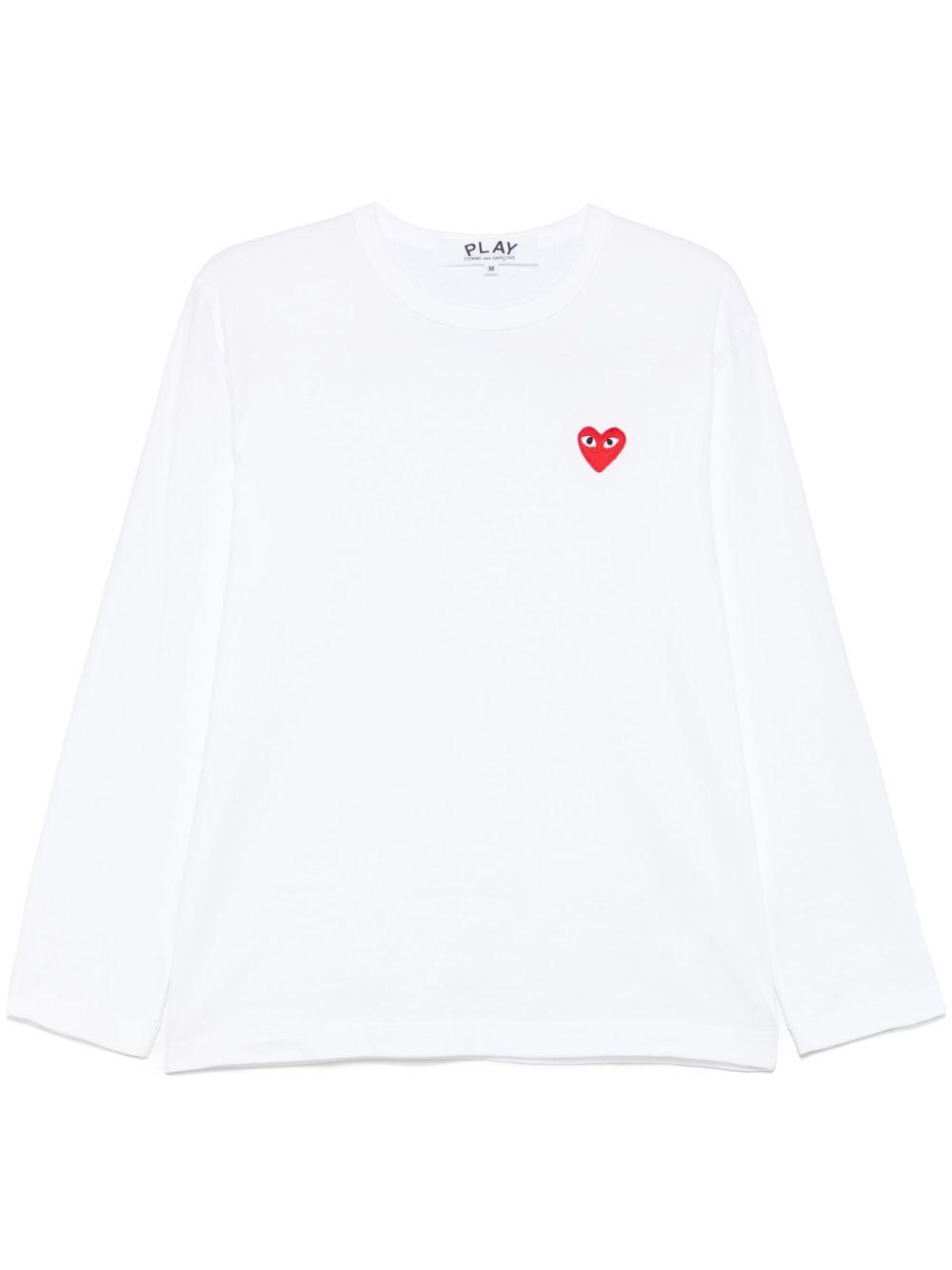 comme des garçons comme des garcons t-shirts and polos white cotton - women