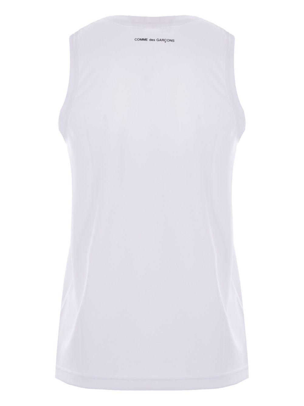 comme des garçons comme des garcons top white polyester - women