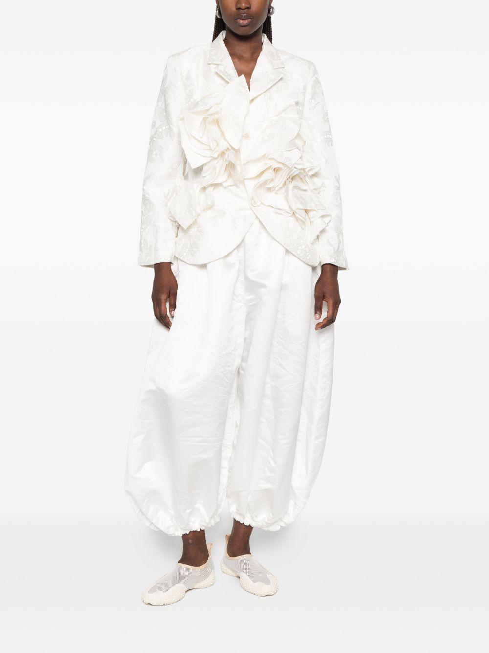 comme des garçons comme des garcons trousers bianco - women