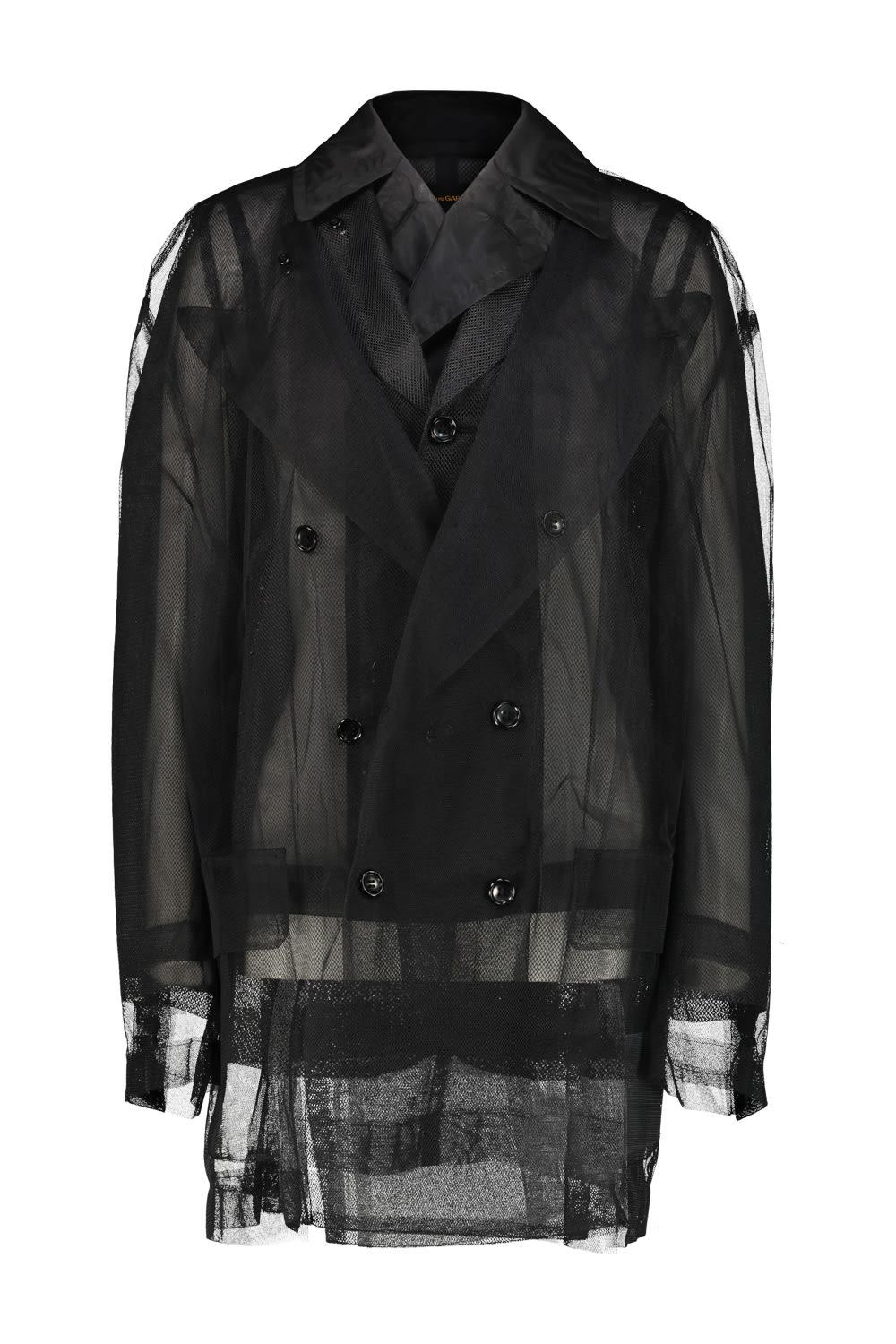 comme des garçons double-breasted caban