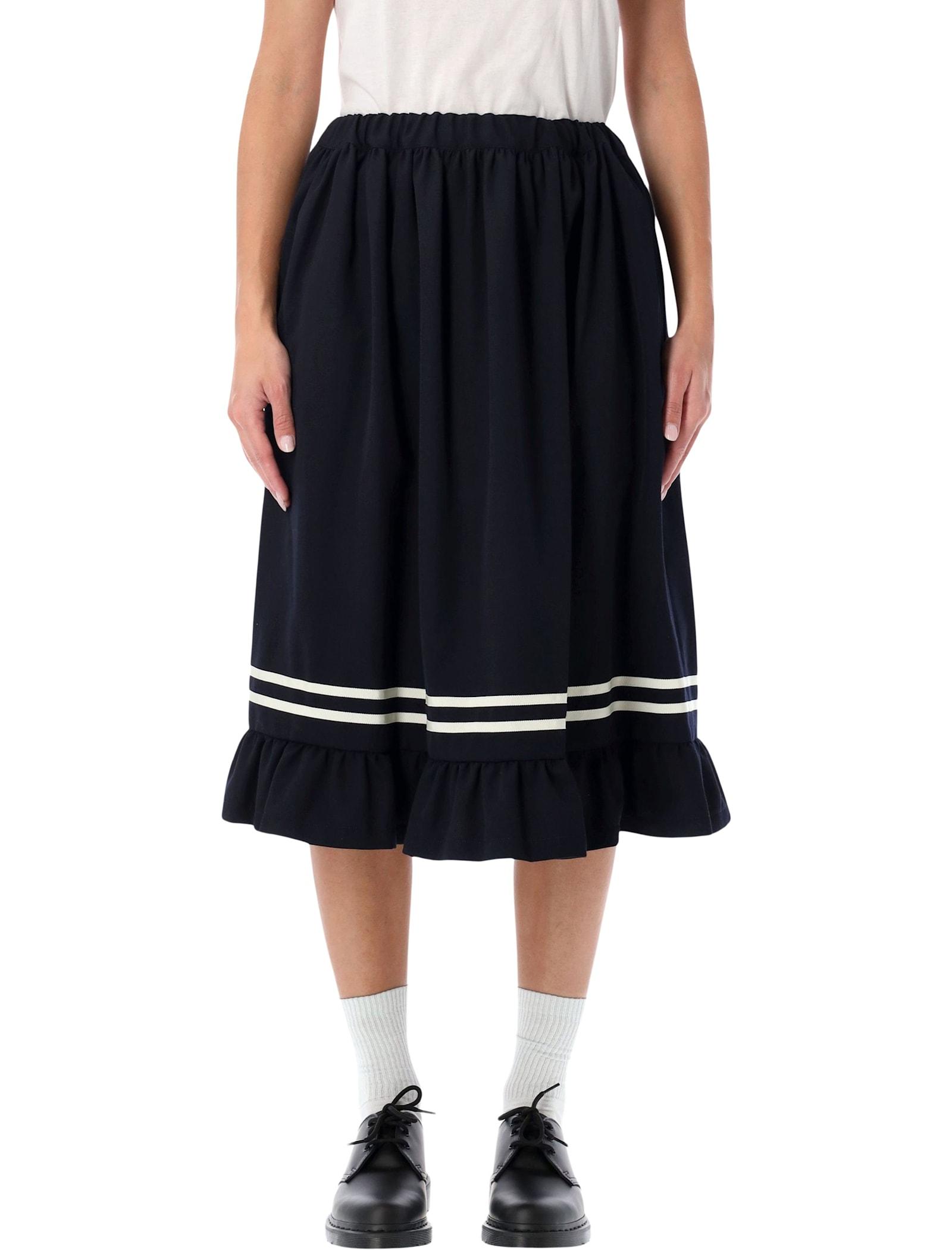 comme des garçons girl wool midi skirt