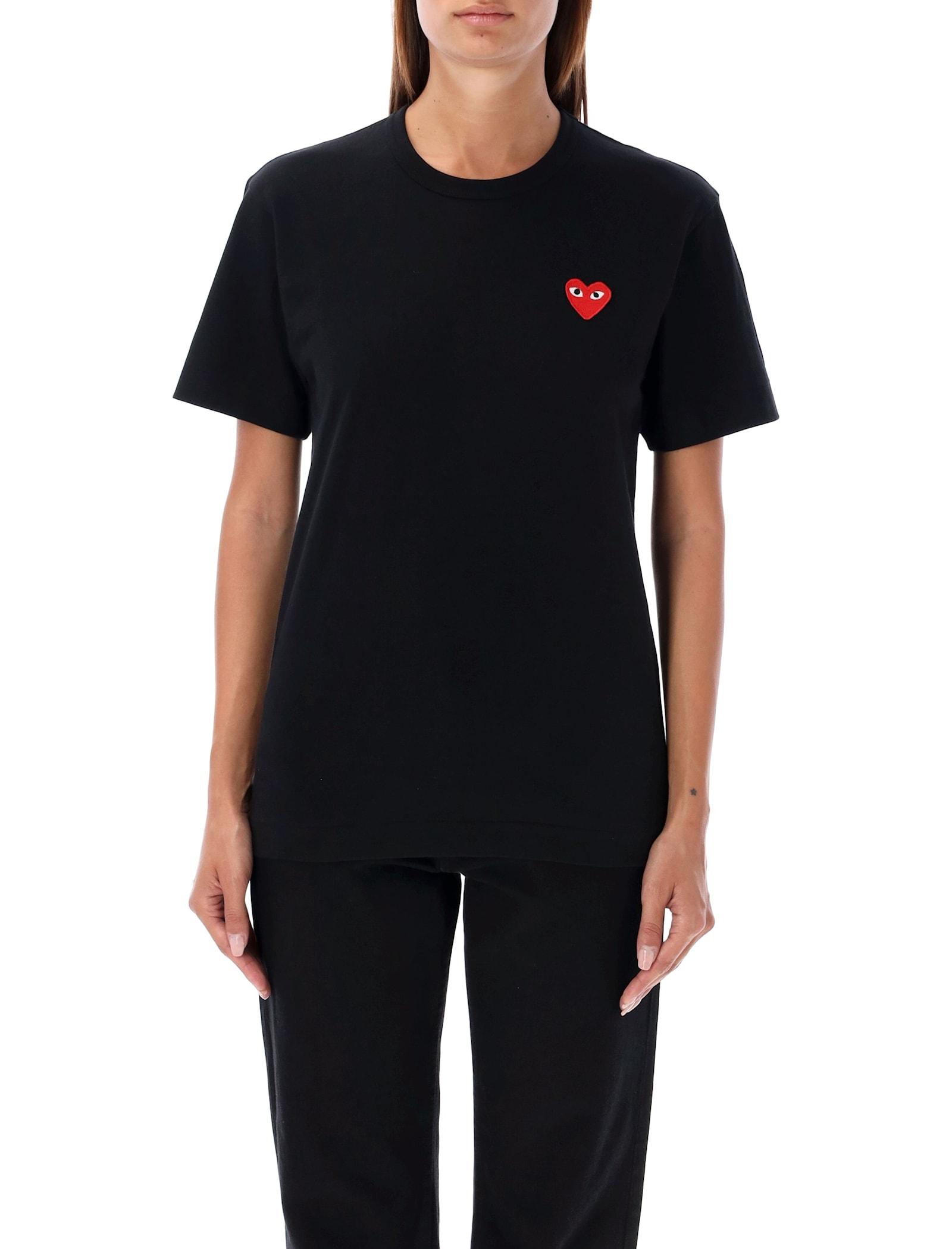 comme des garçons play classic heart t-shirt