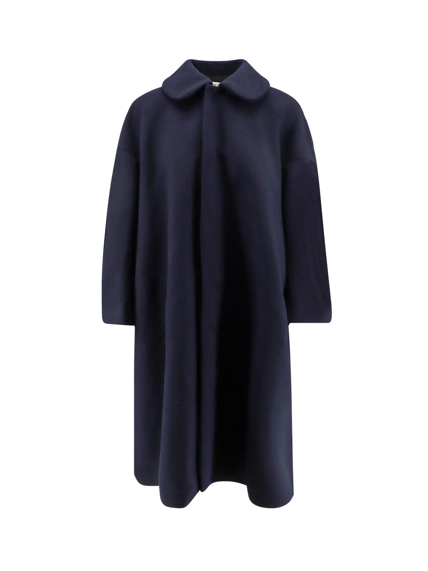 comme des garçons play crepe oversize coat