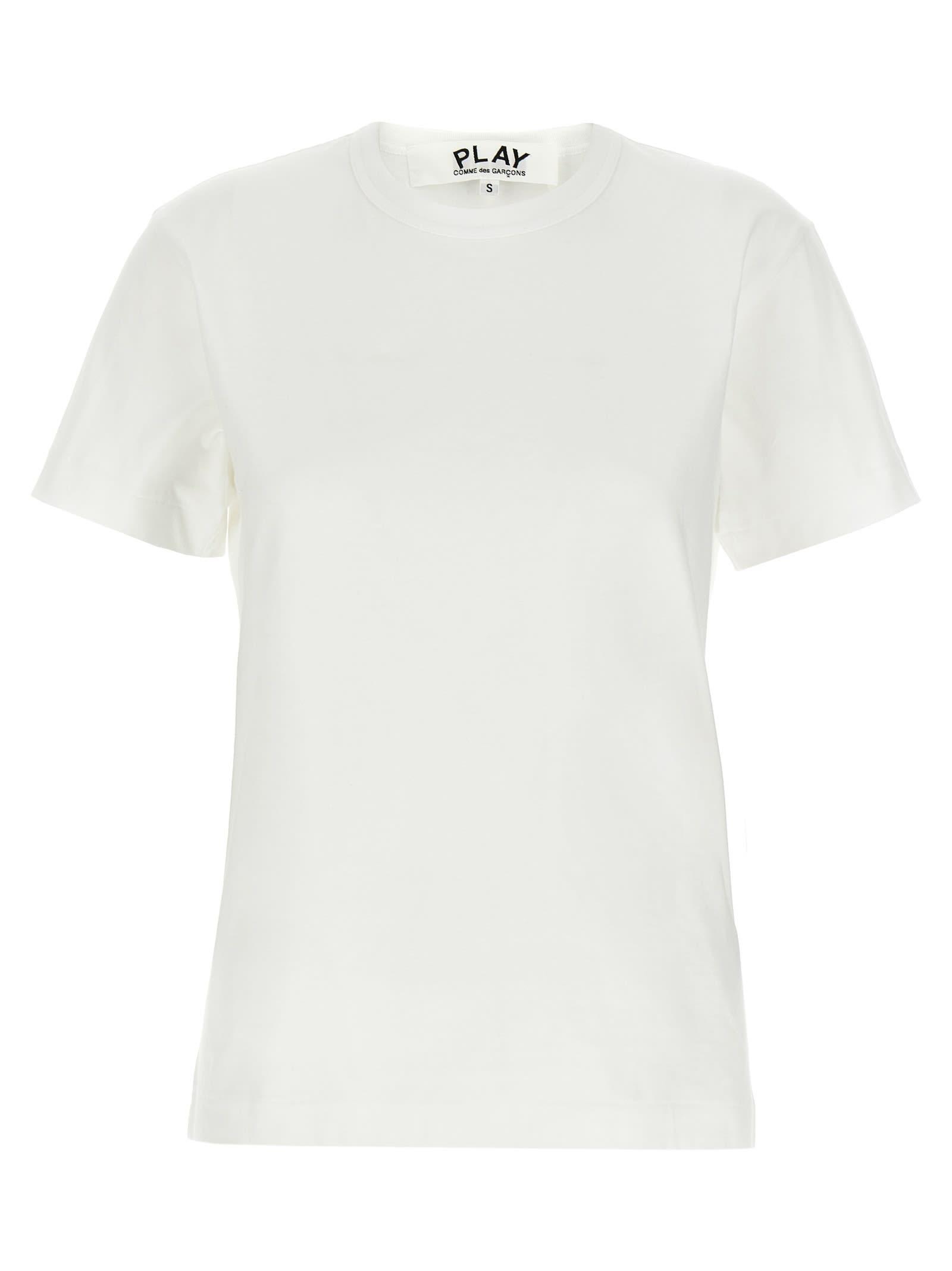 comme des garçons play heart patch t-shirt