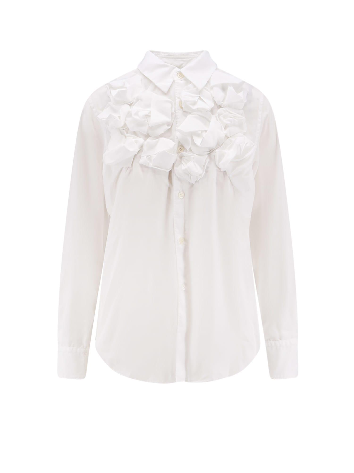 comme des garçons play ruffles shirt