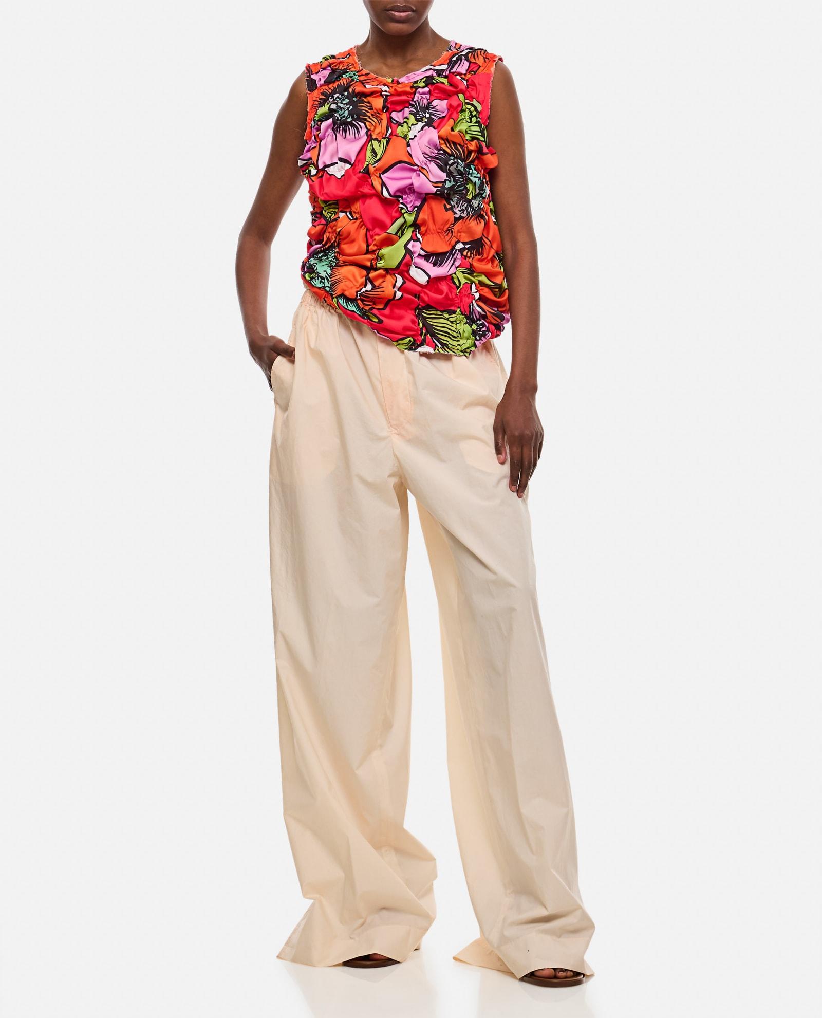 comme des garçons pleated pattern top