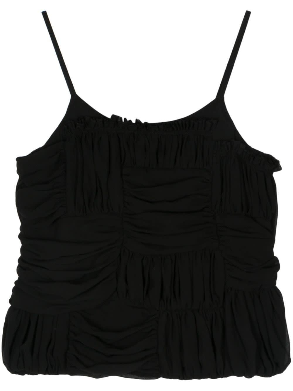 comme des garçons ruffled top