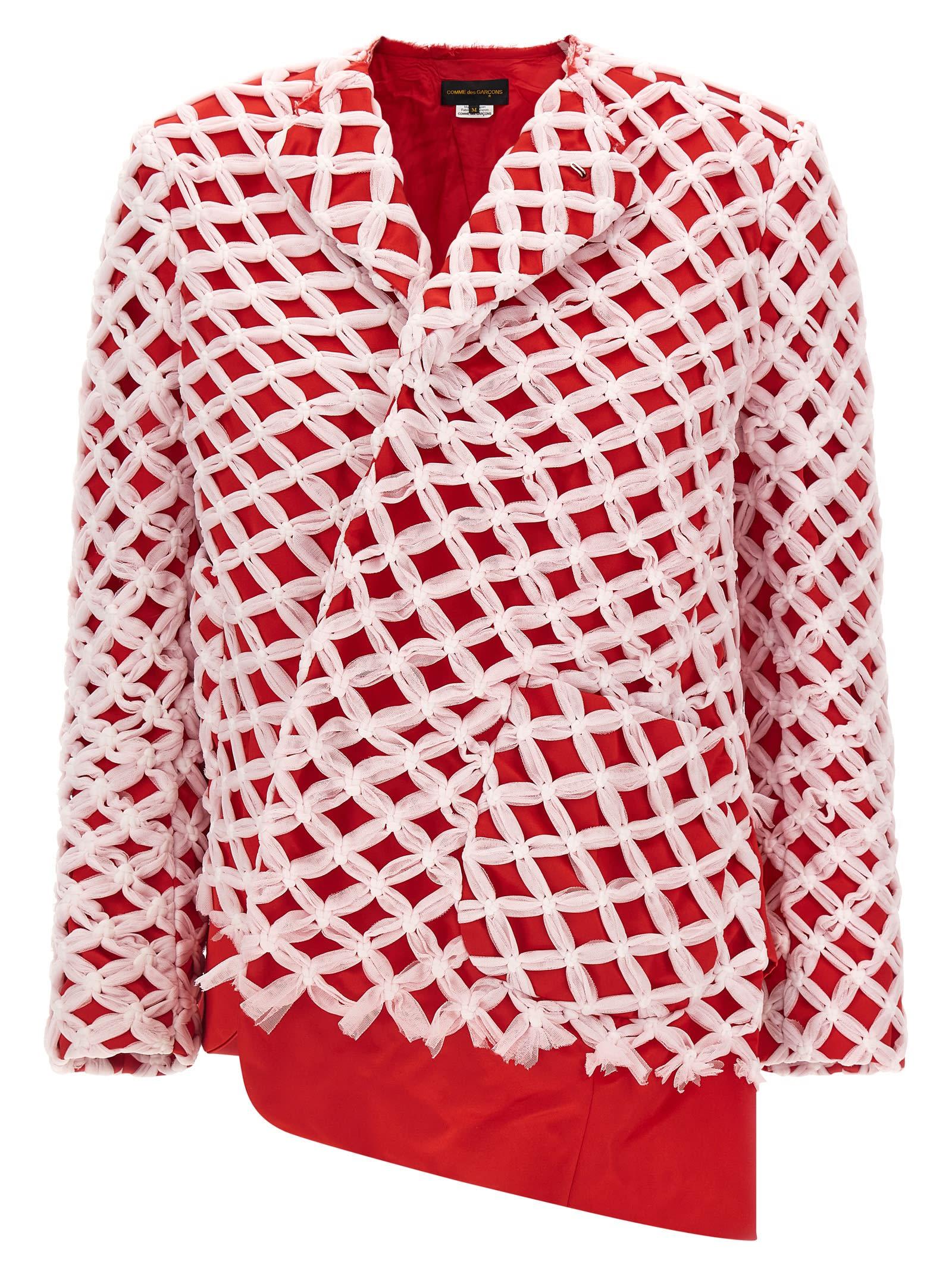 comme des garçons tulle weave blazer