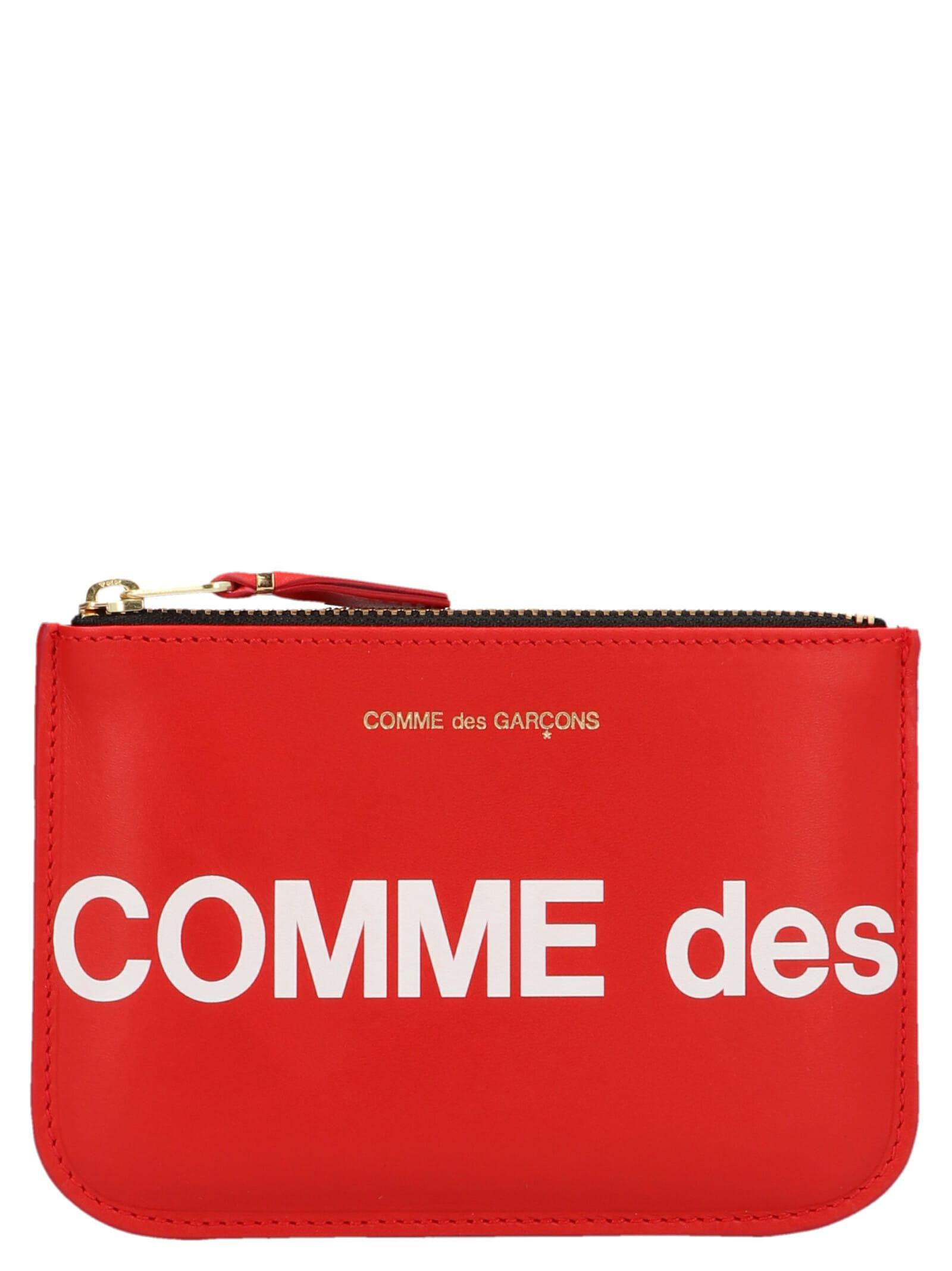 comme des garçons wallet huge logo purse