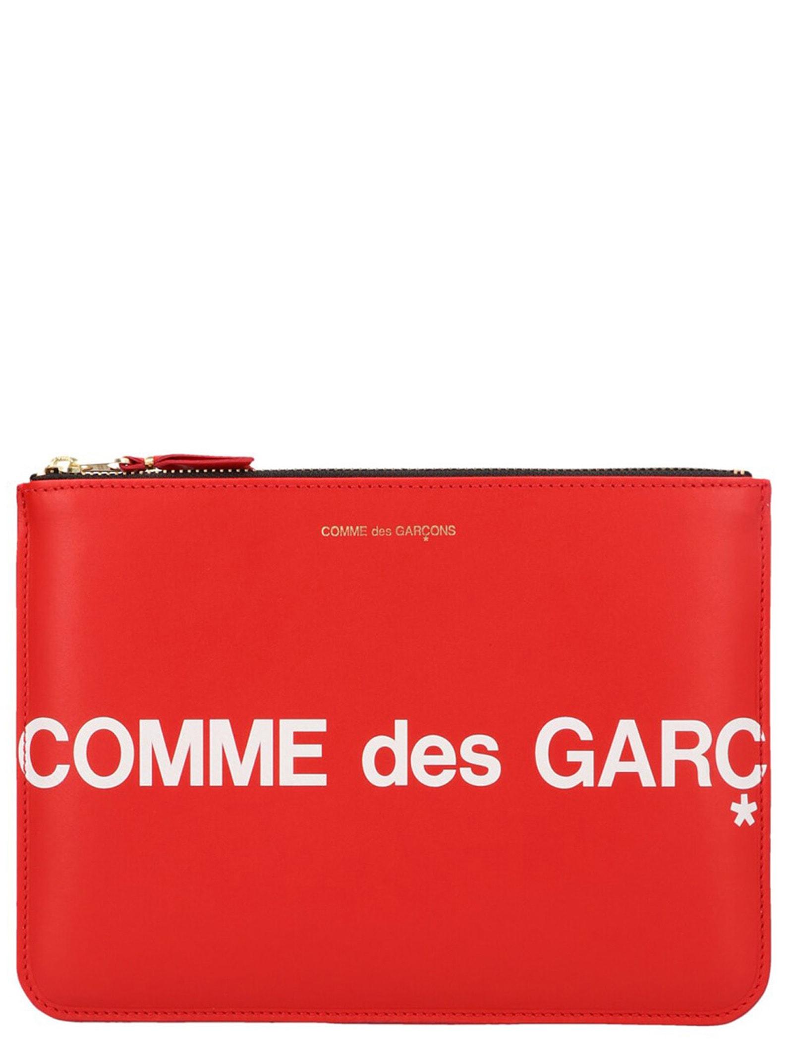 comme des garçons wallet huge logo wallet