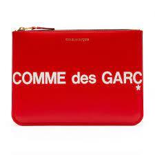 comme des garçons wallet huge logo wallet