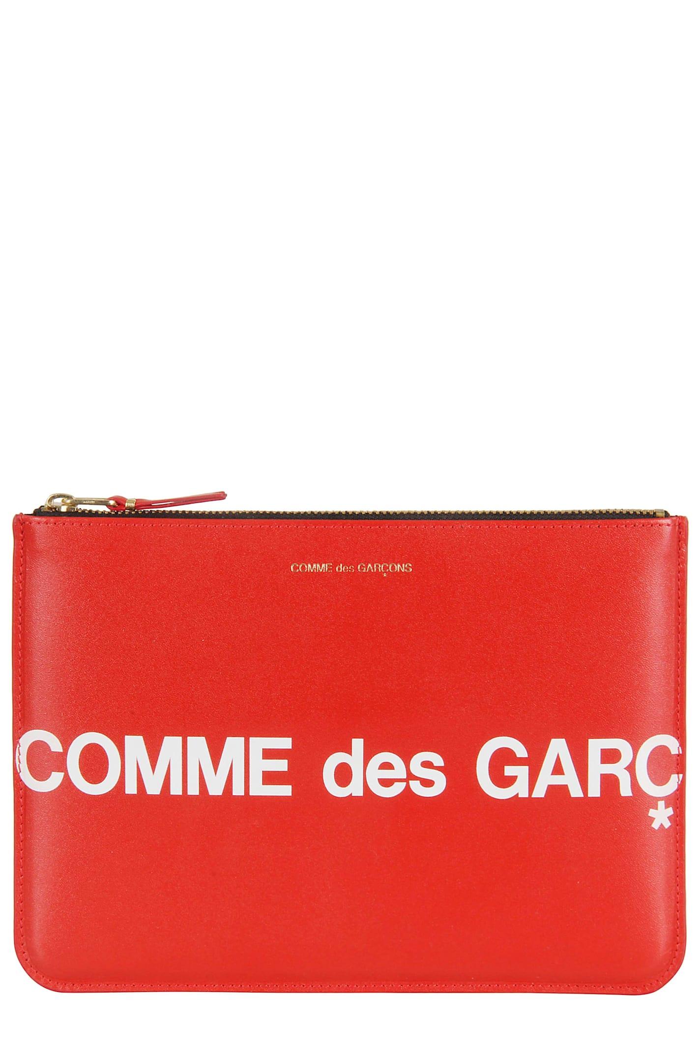 comme des garçons wallet huge logo