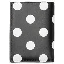 comme des garçons wallet pola dot printed wallet