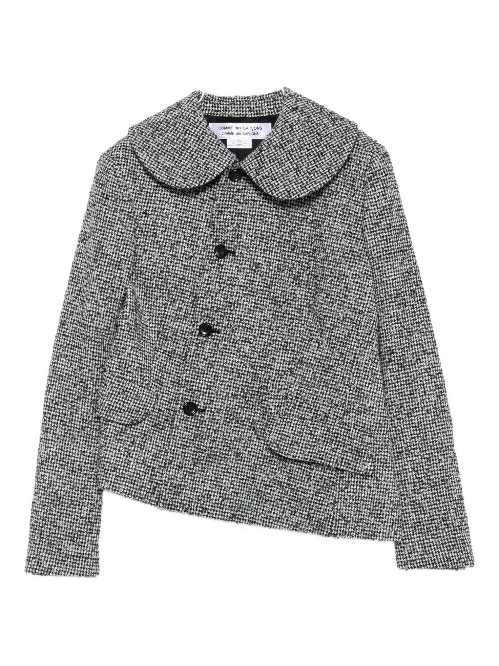 comme des garçons wool asymmetric jacket