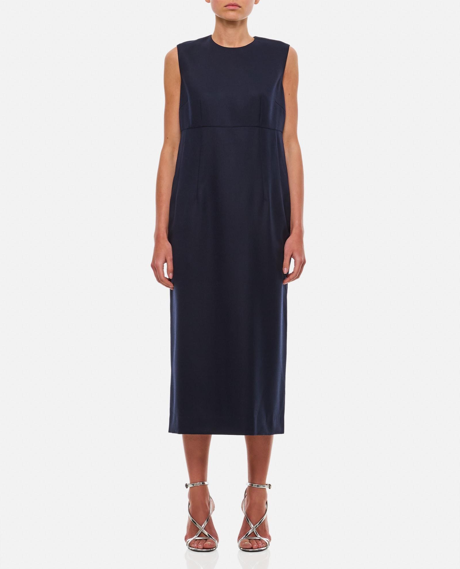 comme des garçons wool midi dress