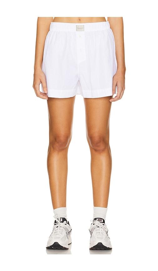 comme si la boxer classica short in white.