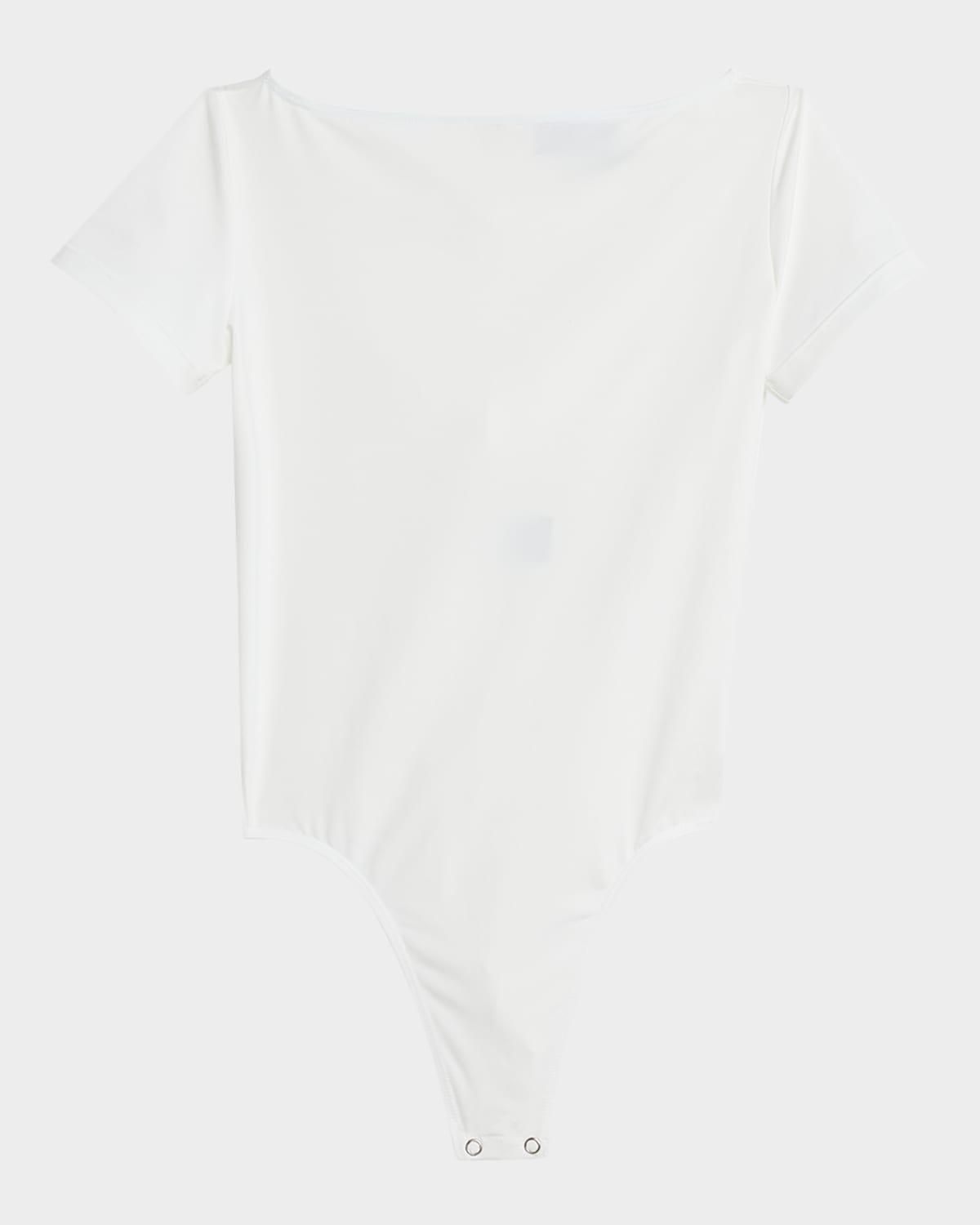 compact jersey short-sleeve bodysuit