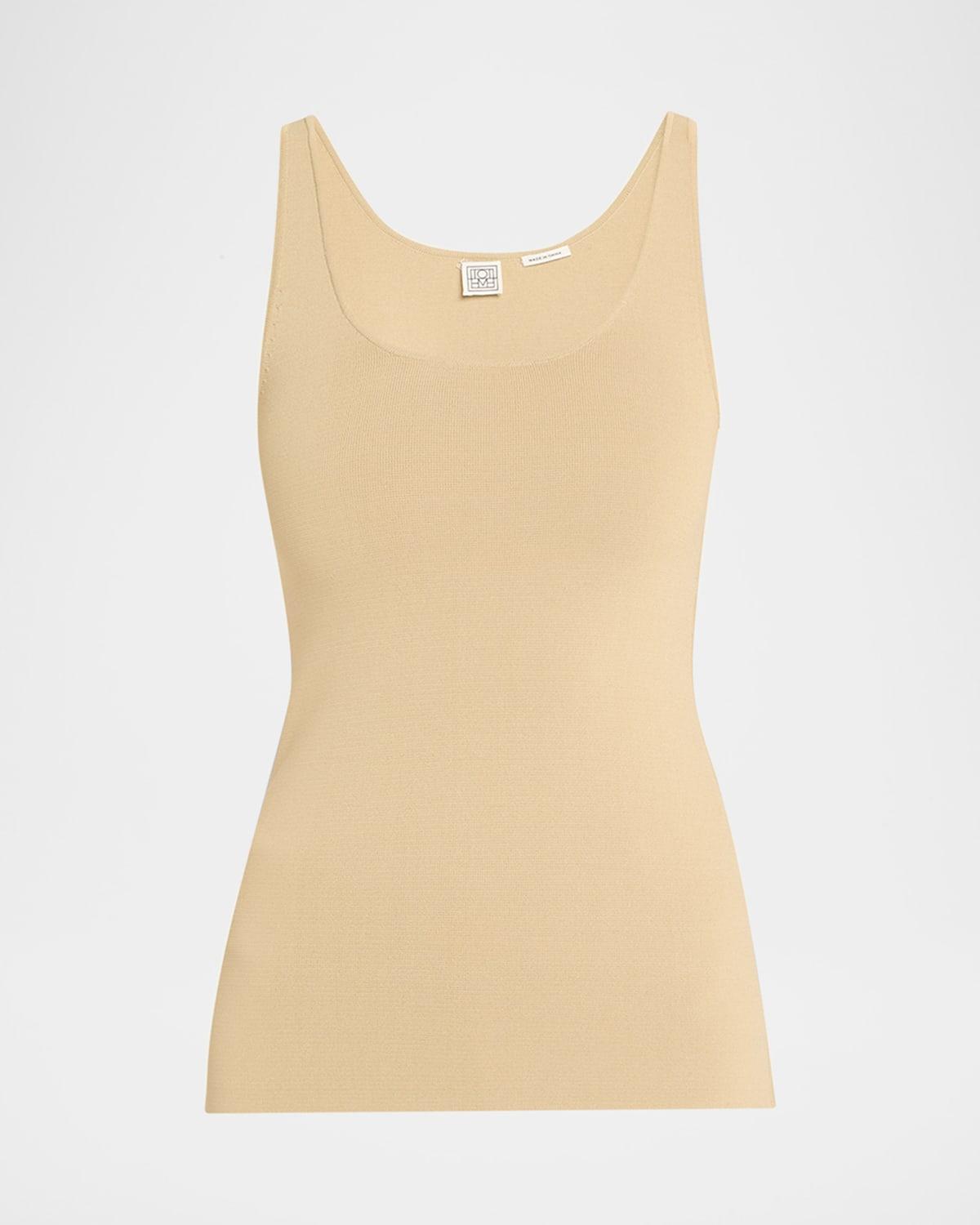 compact knit tank top