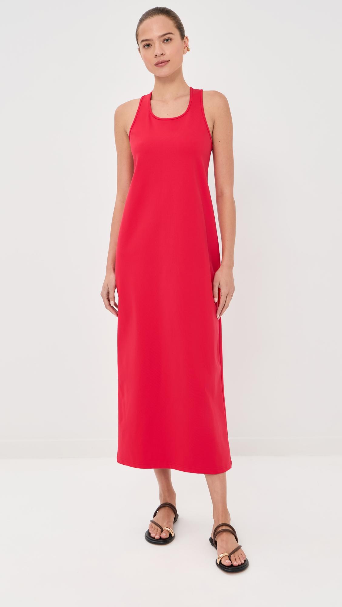 compact ultra stretch knit sleeveless dress