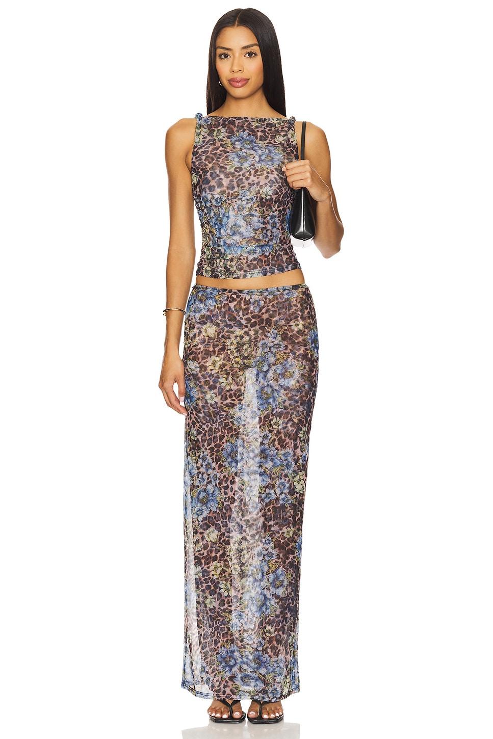 concha maxi skirt set