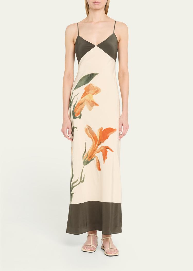 constance floral slip dress