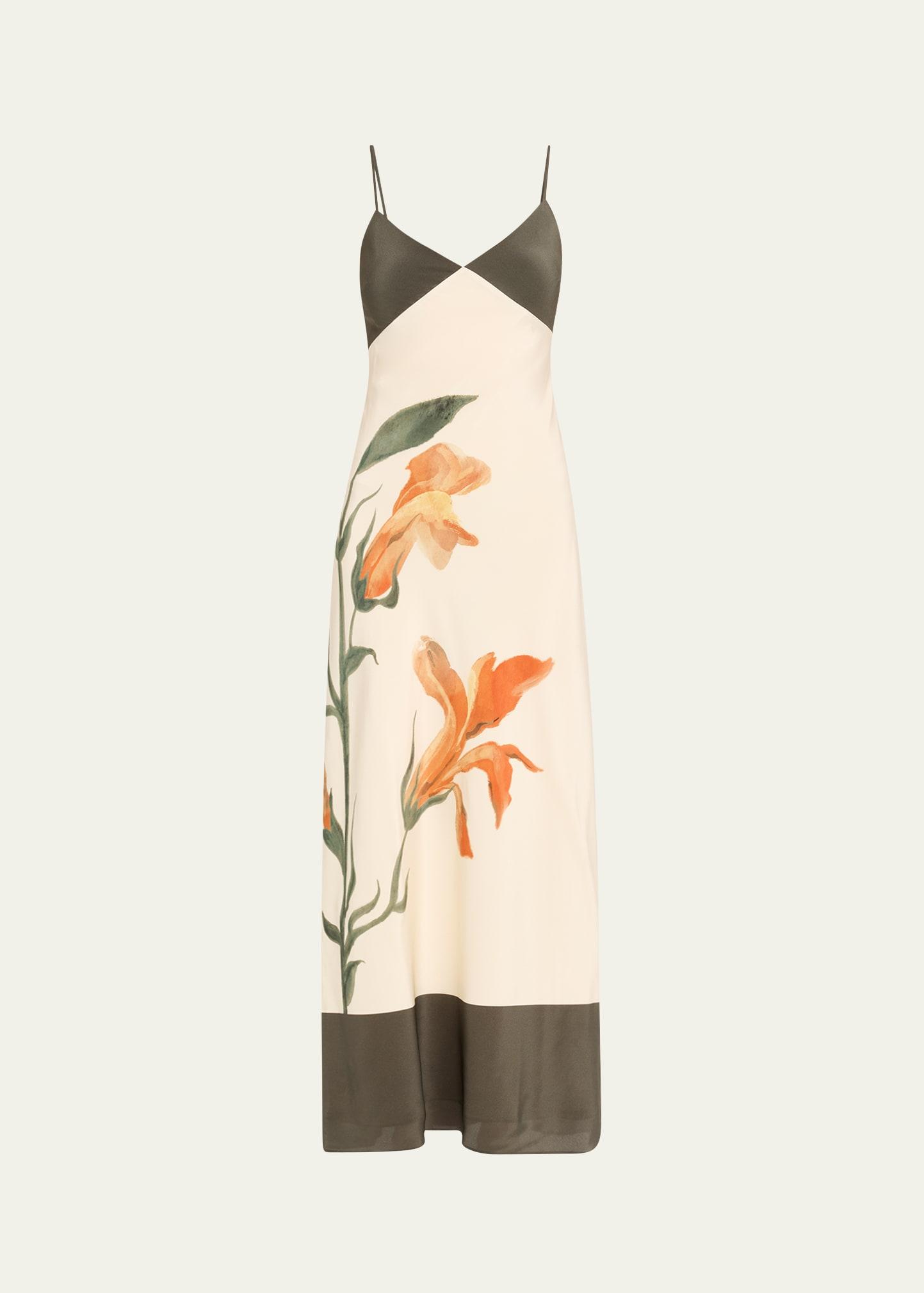 constance floral slip dress
