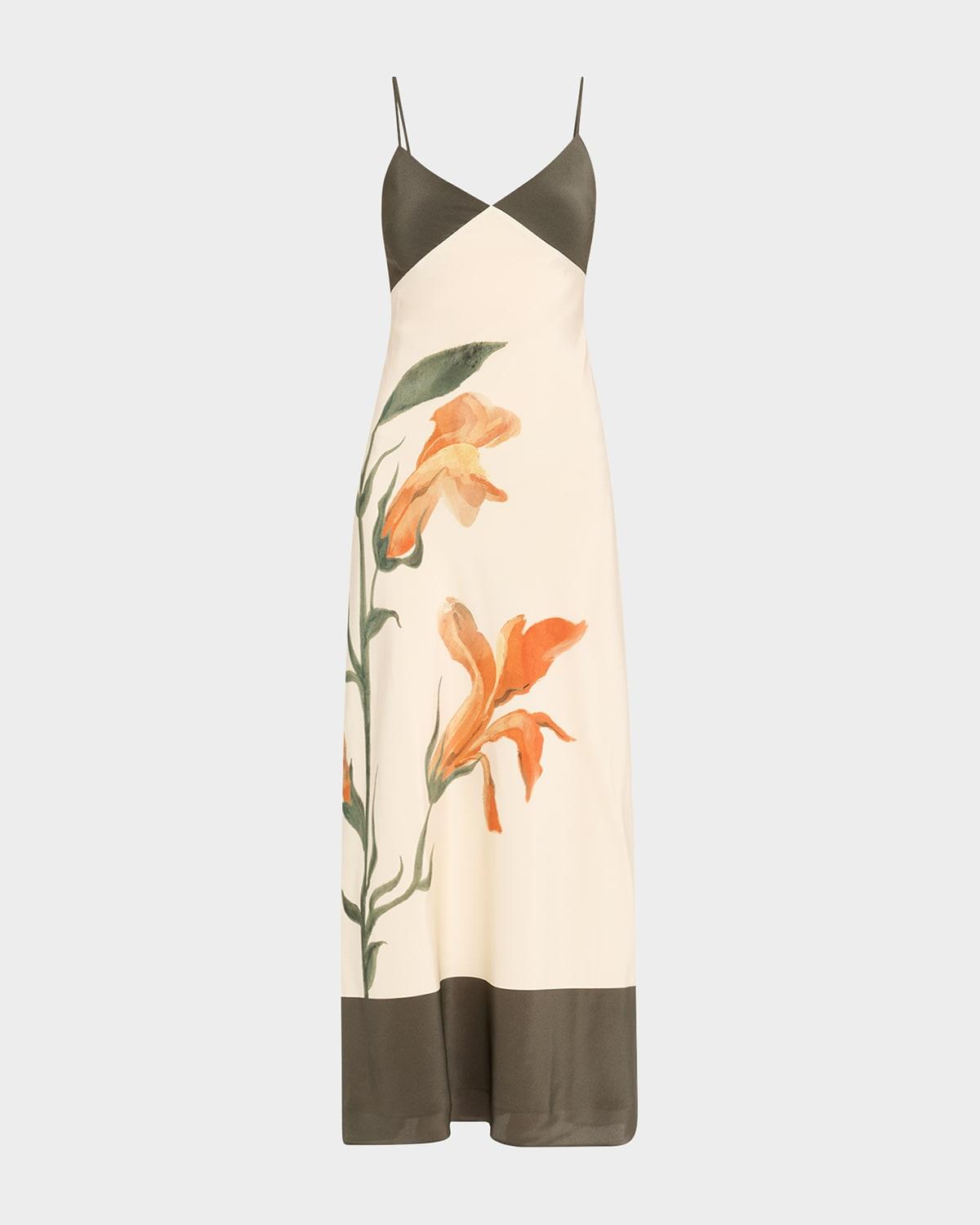 constance floral slip dress