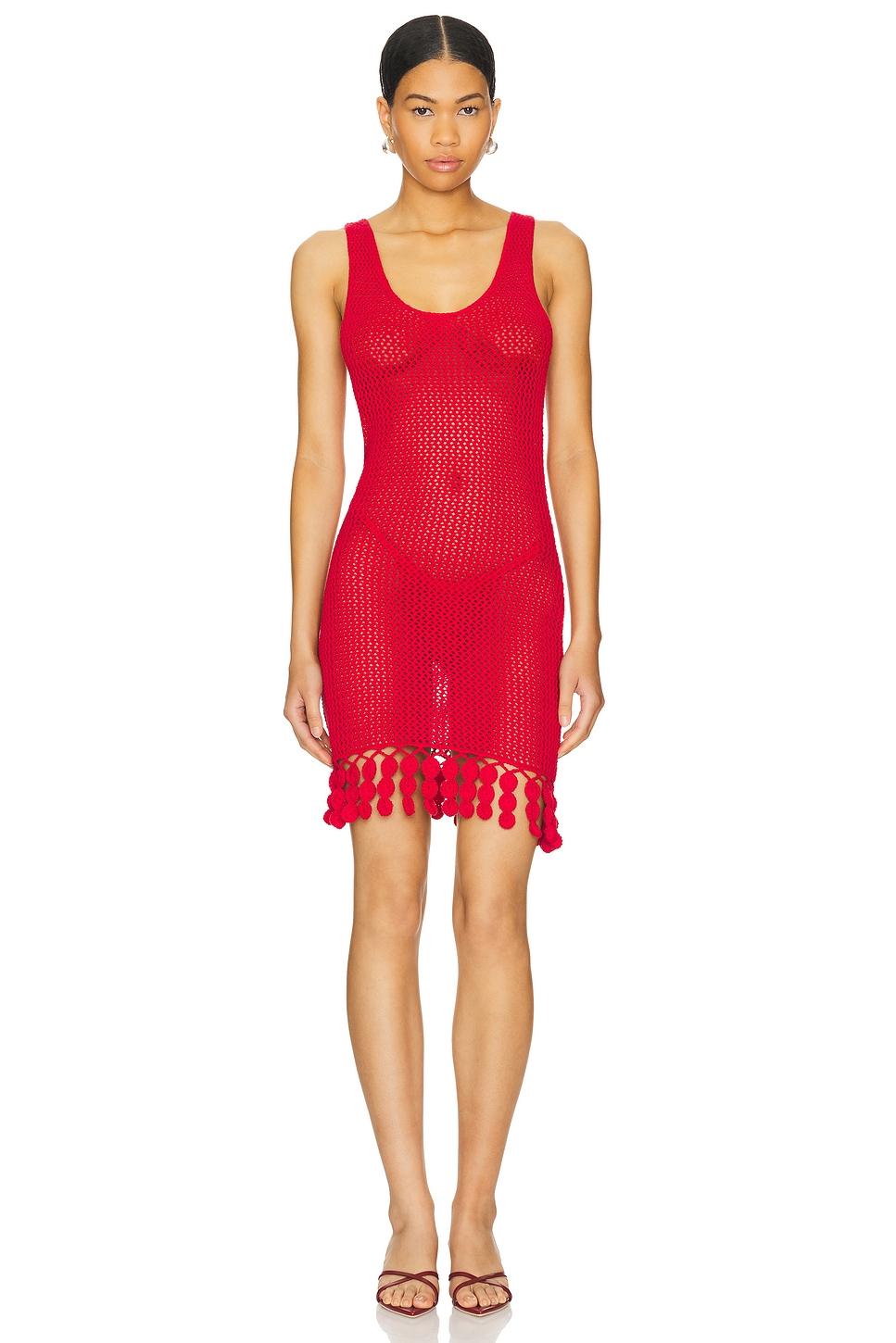 consuelo crochet mini dress